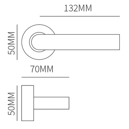 Shuffle Voordeurset rond met Nairobi 800 & briefplaat zwart - Doika - Voordeurset - Shuffle - 8717727199901 - N1900787