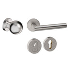 Shuffle Voordeurset rond met Sfera inox - Doika - Voordeurset - Shuffle - 8717727199369 - N1902560