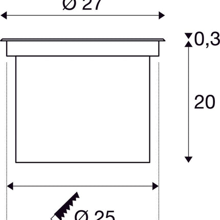 SLV Buitenlamp DASAR® 270 IP65/IP67 Zwart 2000 lm - Doika - Buitenverlichting - SLV - 4024163230889 - 1002893