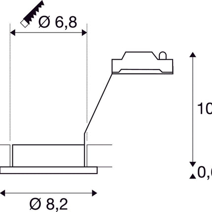 SLV Buitenlamp DOLIX OUT IP65 Chroom - Doika - Buitenverlichting - SLV - 4024163194839 - 1001166