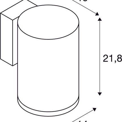 SLV Buitenlamp ENOLA ROUND L IP65 Antraciet - Doika - Buitenverlichting - SLV - 4024163235976 - 1003440