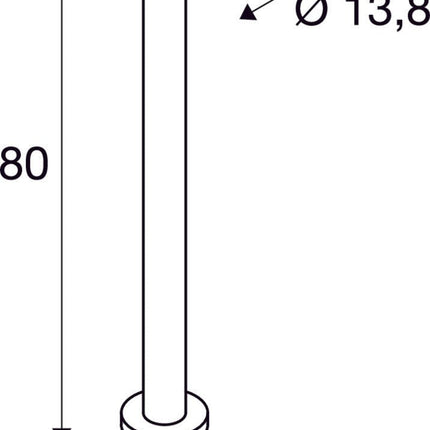 SLV Buitenlamp ESKINA 80 IP65 Antraciet - Doika - Buitenverlichting - SLV - 4024163231015 - 1002907