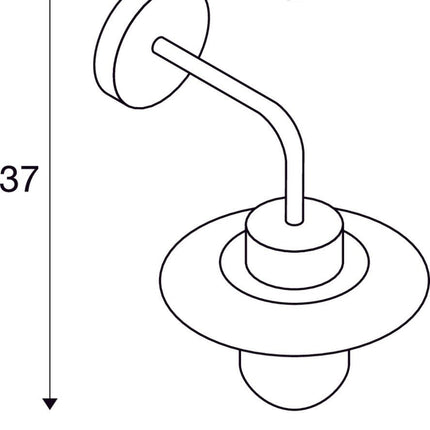 SLV Buitenlamp MOLAT IP44 Antraciet - Wandlamp - Doika - Buitenverlichting - SLV - 4024163191128 - 1000820