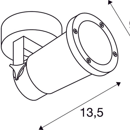 SLV Buitenlamp NAUTILUS IP54 Zwart - Doika - Buitenverlichting - SLV - 4024163230636 - 1002867