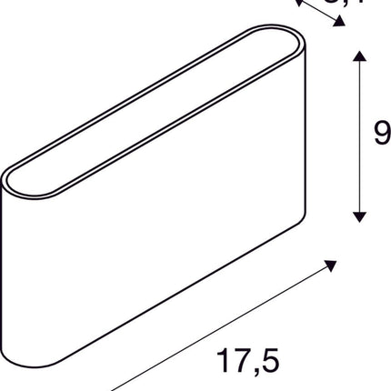 SLV Buitenlamp OVAL 18 IP65 Wit - Doika - Buitenverlichting - SLV - 4024163273435 - 1007145