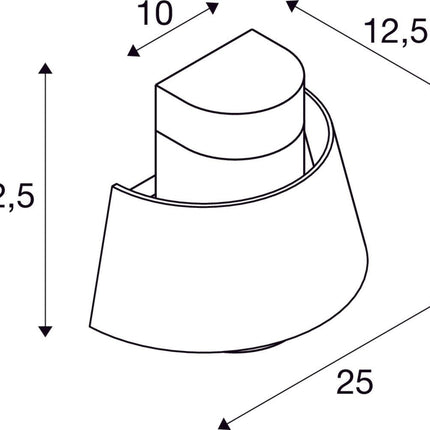 SLV Buitenlamp PHOTONI IP65 Zwart - Doika - Buitenverlichting - SLV - 4024163280969 - 1007585