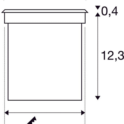 SLV Buitenlamp ROCCI IP67 Roestvrij Staal - Rond - Doika - Buitenverlichting - SLV - 4024163142106 - 227600