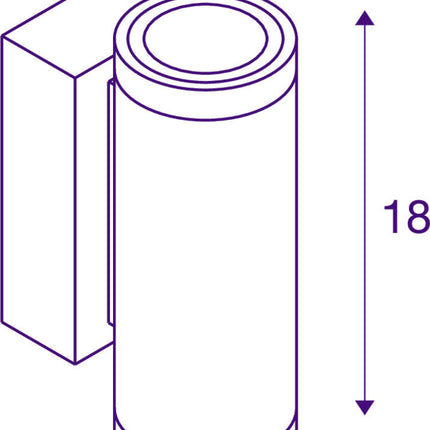 SLV Buitenlamp ENOLA ROUND S UP/DOWN IP65 Antraciet