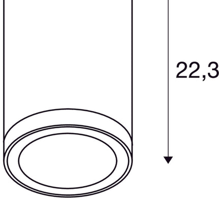 SLV Buitenlamp ENOLA ROUND L IP65 Antraciet