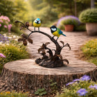Tuinbeeld Vogelpaar 33x18x27 cm