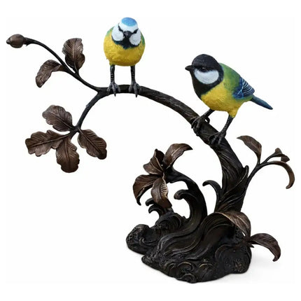 Tuinbeeld Vogelpaar 33x18x27 cm