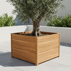 Vierkante Hardhouten plantenbak met poten 100x100x68 cm - Doika - Plantenbak - Geroba -  - ARRELH6
