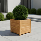 Vierkante Hardhouten plantenbak met poten 60x60x55 cm - Doika - Plantenbak - Geroba -  - ARRELH1
