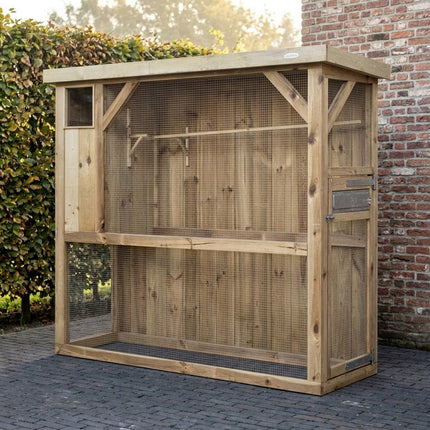 Voldux Volière R1 links 215 x 70 x 185 cm - Doika - Volière - Voldux - 8720094050010 - 8720094050010