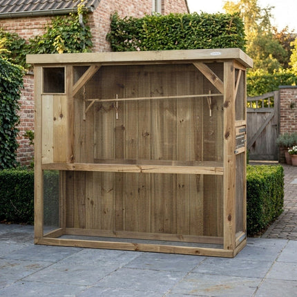 Voldux Volière R1 links 215 x 70 x 185 cm - Doika - Volière - Voldux - 8720094050010 - 8720094050010