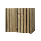 Volente Achterwand Voor 2x 240 liter 133,5x87,5x119cm Geïmpregneerd hout - Doika - Ombouw Kliko Achterwand - Volente - 