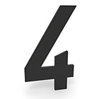 Zelfklevende Huisnummers in Zwart/RVS/Wit - 10 cm Hoog - Doika - Huisnummer - Doika -  - Zwart-zelfklevend-10cm-0