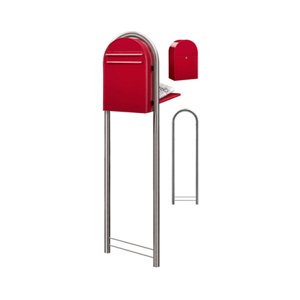Bobi Classic B RAL 3001 helderrood - LetterBox - Brievenbus - Bobi - 6417237006059 - 01.01.09.01 Helderrood RAL3001