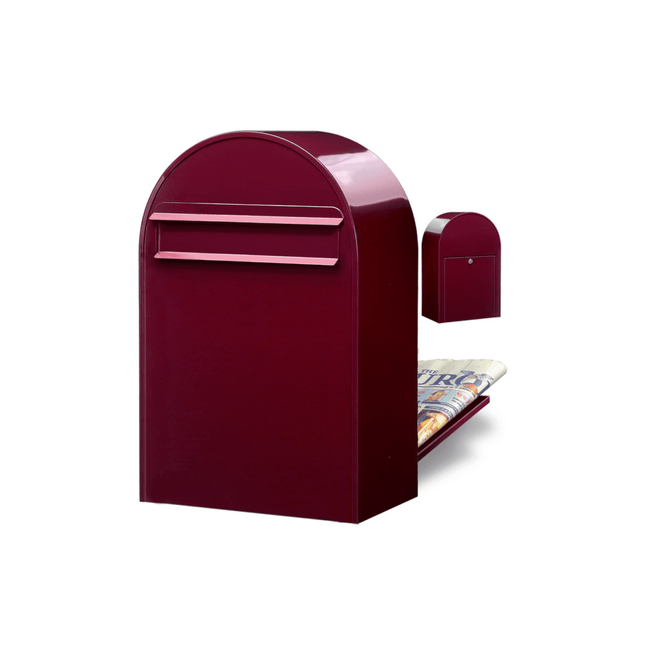 Bobi Classic B RAL 3005 bordeauxrood - LetterBox - Brievenbus - Bobi - 6417237006134 - 01.01.09.05 Bordeauxrood RAL3005