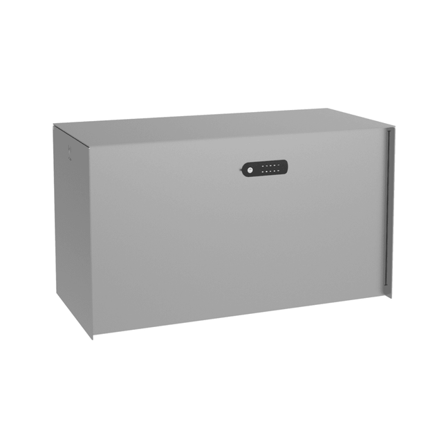 eSafe Bulkbox Pakketbox Blank aluminiumkleurig RAL 9006 - Doika BV - Pakketbox - eSafe - -