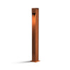 GARDD Pillar lamp cortenstaal 10x10x110cm (DxBxH) - Doika BV - Buitenverlichting - Gardd - GARDD-C1S-1100