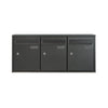 Practo Garden brievenbusunit 3 delig muurbevestiging - Doika BV - Brievenbusunit - Practo Garden - 5414045033506 - B603AN