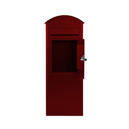 Safepost brievenbus 70 rond dak rood RAL 3002 - Doika BV - Brievenbus - Safepost - 7330589955709 - 70570