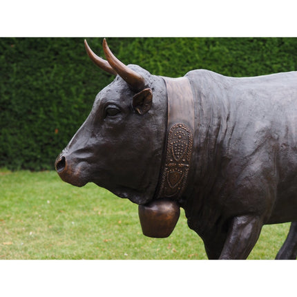 Thermobrass Vache d'Hérens 135x65x220cm (HxBxL) - Doika BV - Bronzen beeld - Thermobrass - 5410807473467 - B47346